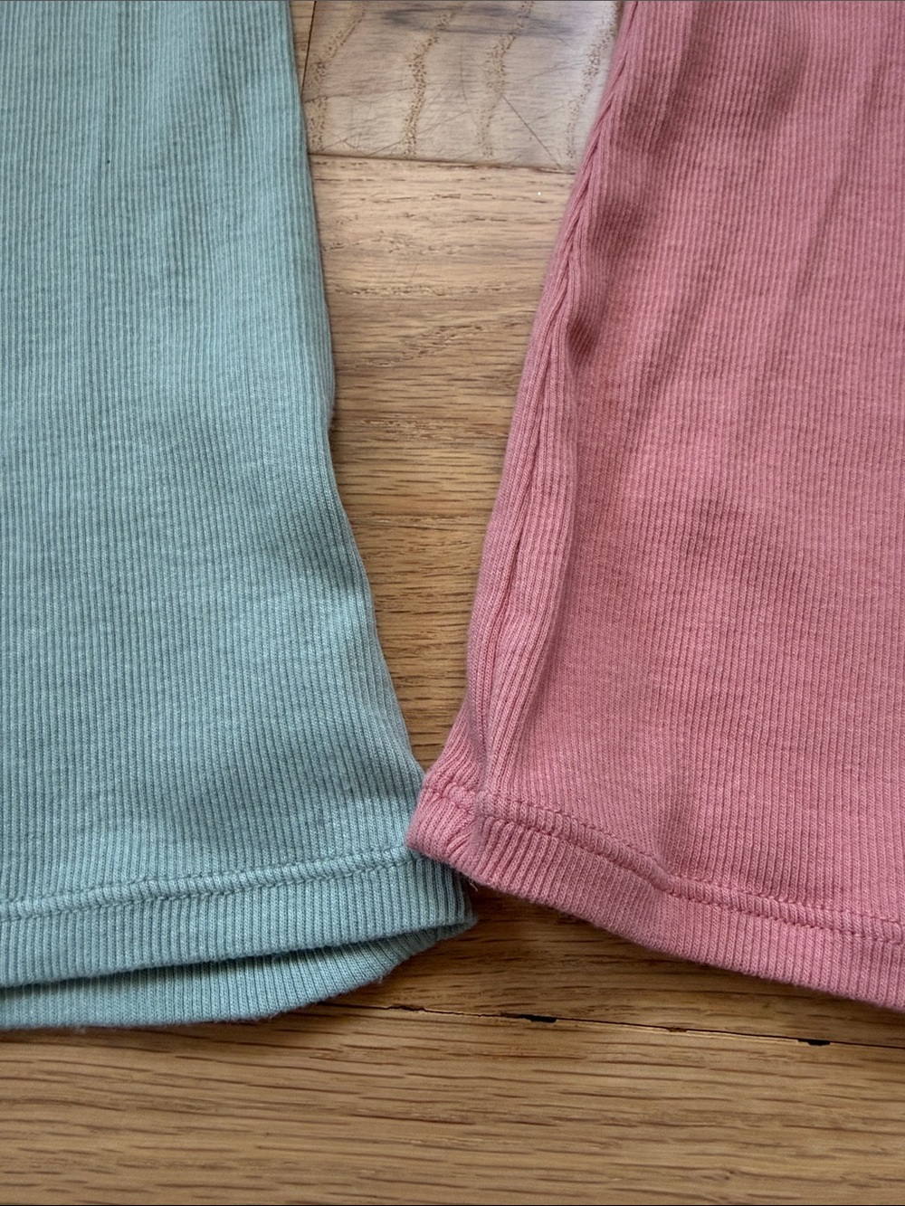 A NEW DAY Set of Three Ribbed Tops in Teal, Mauve, and Sage women's sz XS - Picture 12 of 14